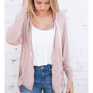 Brandy Melville zip up hoodie